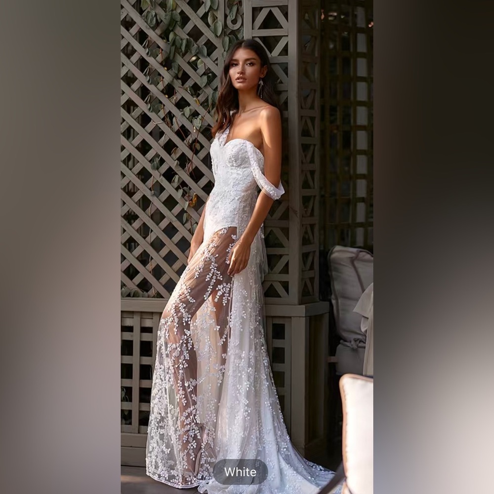 New Boho Lace Wedding Dress